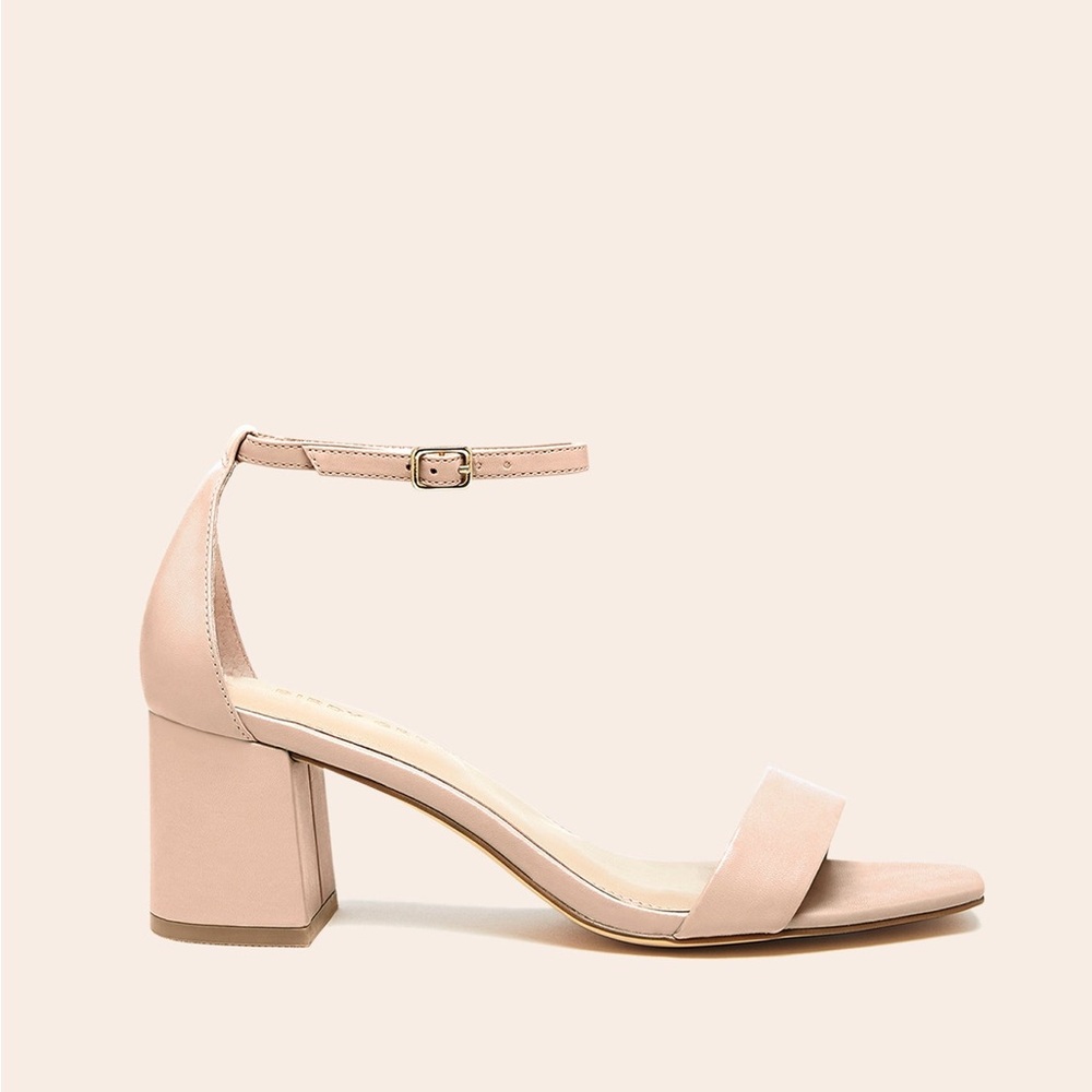 Birdy Grey Natalie Block Heel Sandals Blush Size 8 Sold Out New No Box